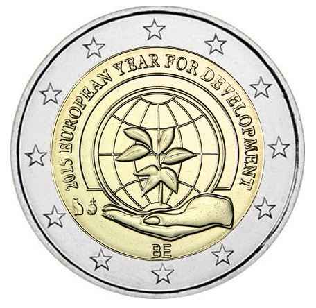 Belgien 2€ 2015 - Jahr für Entwicklung CC Frankreich