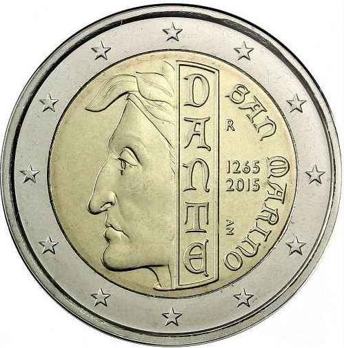 San Marino 2€ 2015 - Dante Alighieri
