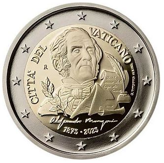 Vatikan 2€ 2023 - 150. Todestag Manzoni - Edelmetalle Koitz GnbR