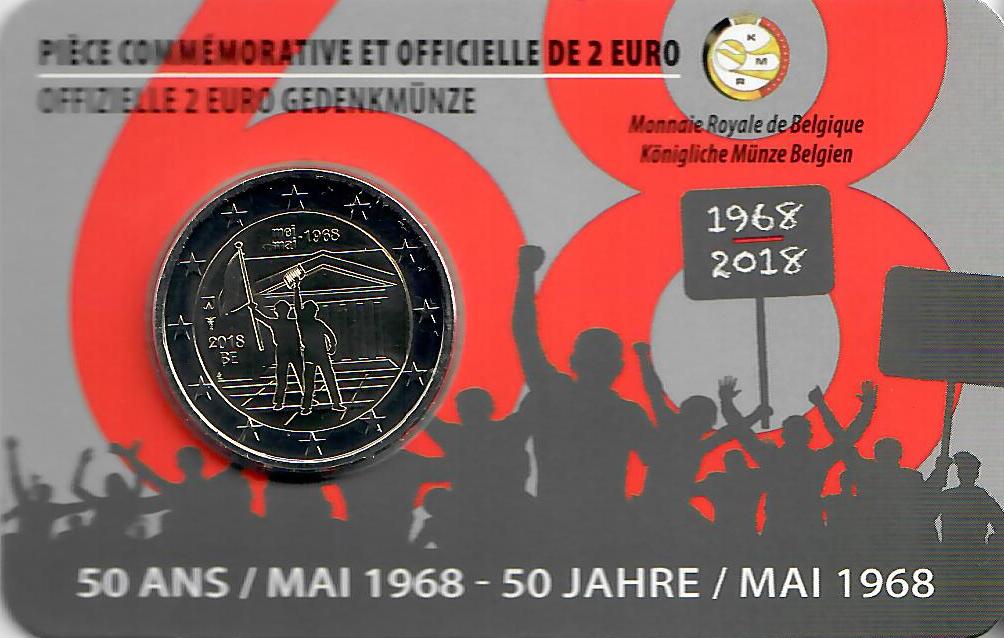 Belgien 2€ 2018 - Studentenrevolte CC Niederl. - Edelmetalle Koitz GnbR