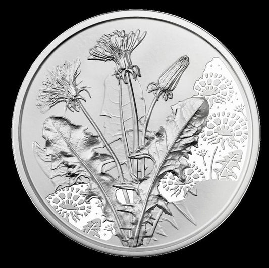 10 Euro Silber 2022 Löwenzahn hgh im Folder - Edelmetalle Koitz GnbR