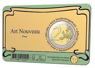 Belgien 2€ 2023 - Jugendstil CC Frankreich
