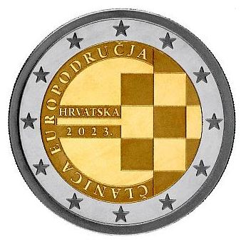 Kroatien 2€ 2023 - Einführung Euro Coincard - Edelmetalle Koitz GnbR