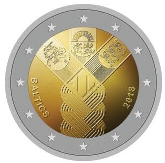 Litauen 2€ 2018 - Unabhängigkeit - Edelmetalle Koitz GnbR