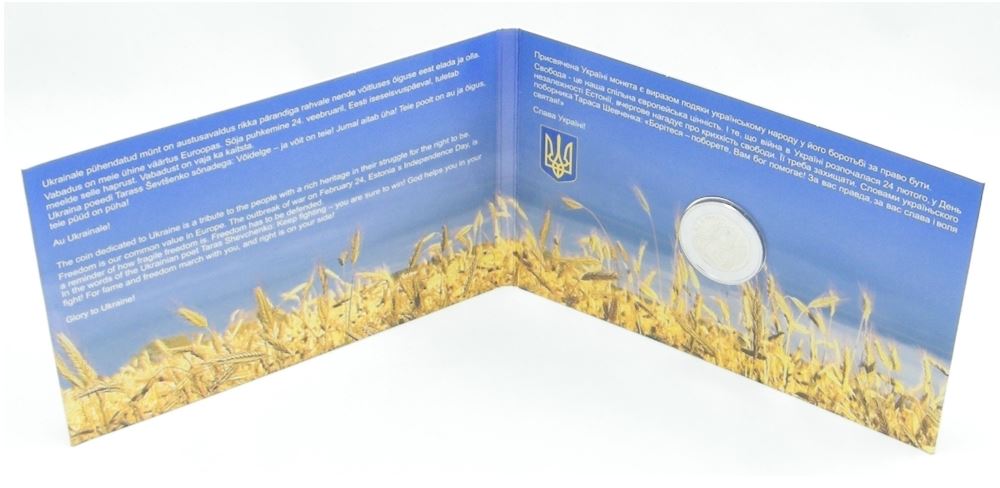 Estland 2€ 2022 - Slava Ukraini Blister