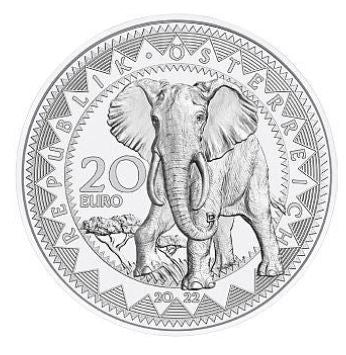 Österreich - Augen der Kontinente Elefant 2022 - Edelmetalle Koitz GnbR