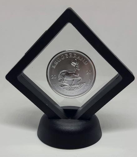 Schweberahmen schwarz 70x70mm Standfuß - Edelmetalle Koitz GnbR