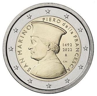San Marino 2€ 2022 - Piero Della Francesca - Edelmetalle Koitz GnbR