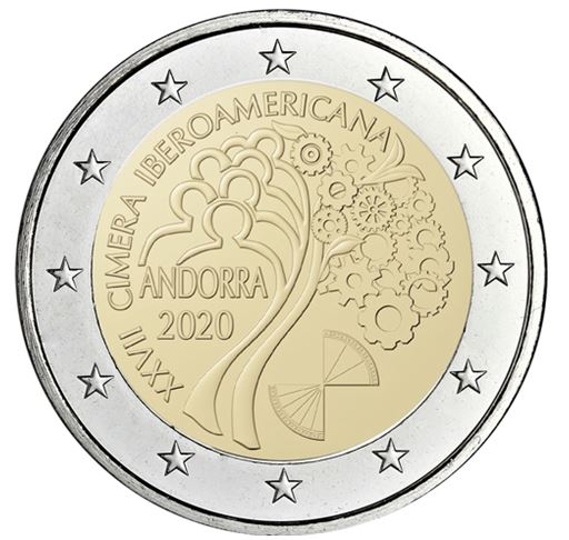 Andorra 2€ 2020 - Gipfeltreffen 2020 - Edelmetalle Koitz GnbR