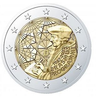 Estland 2€ 2022 - Erasmus Programm - Edelmetalle Koitz GnbR