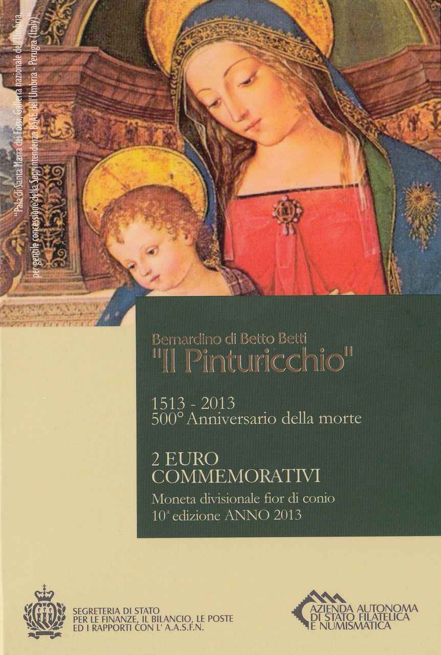 San Marino 2€ 2013 - Pinturicchio