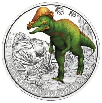 3€ Dinotaler 2022 - Pachycephalosaurus #11 - Edelmetalle Koitz GnbR