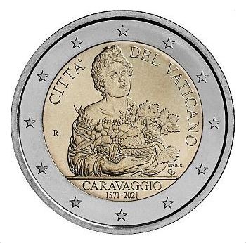 Vatikan 2€ 2021 - Geburtstag von Caravaggio - Edelmetalle Koitz GnbR