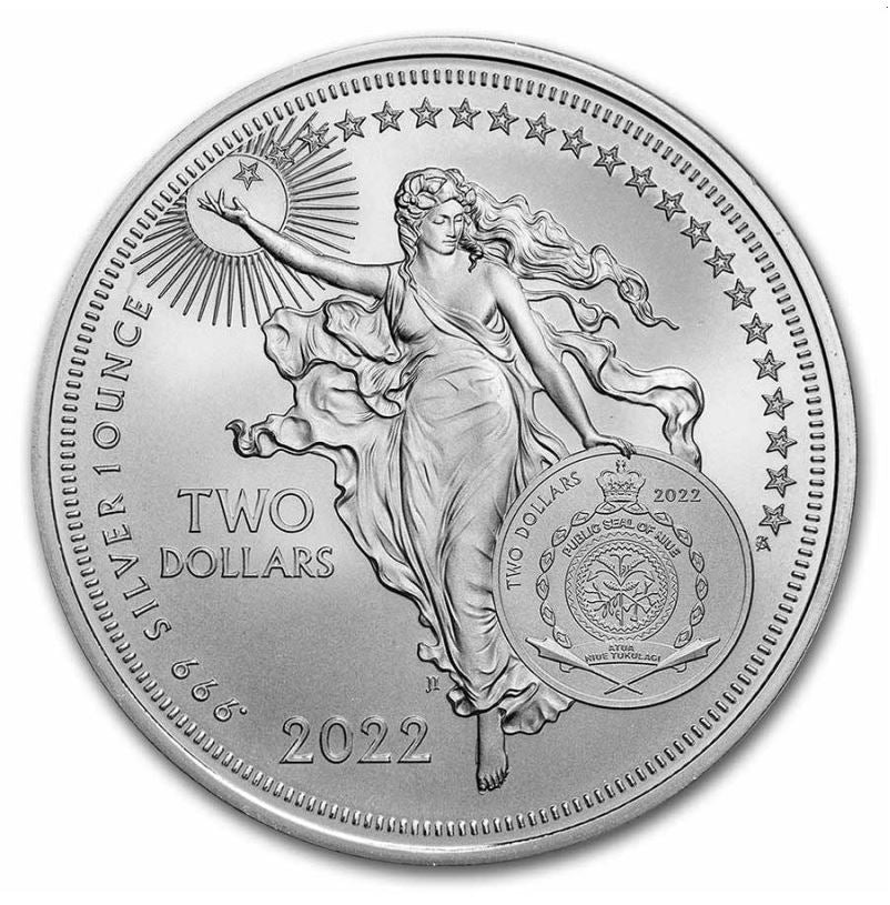 Niue - Icons Gebrüder Wright 2022 - Edelmetalle Koitz GnbR
