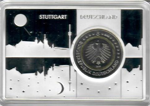 Deutschland 5€ 2019 - Gemäßigte Zone Münzbarren  F - Edelmetalle Koitz GnbR