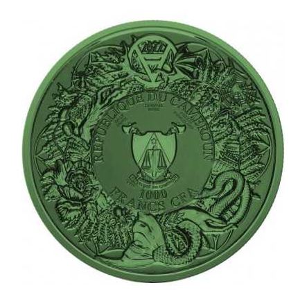 Kamerun - 2oz Rusalka Space Green 2022 - Edelmetalle Koitz GnbR