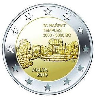 Malta 2€ 2019 - Kulturelles Erbe Ta' Hagrat CC - Edelmetalle Koitz GnbR