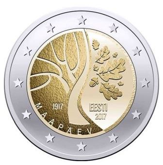 Estland 2€ 2017 - Unabhängigkeit - Edelmetalle Koitz GnbR