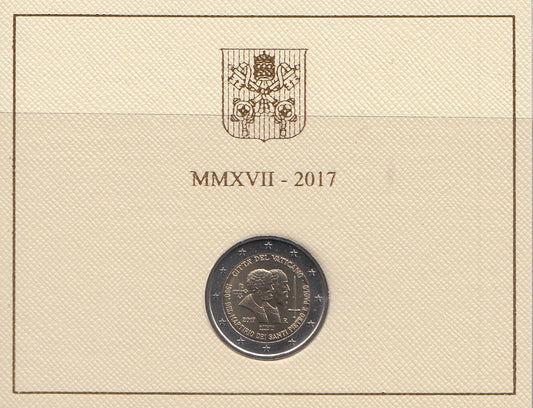 Vatikan 2€ 2017 - St. Peter & Paul - Edelmetalle Koitz GnbR