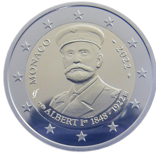 Monaco 2€ 2022 -100. Todestag von Albert I PP - Edelmetalle Koitz GnbR