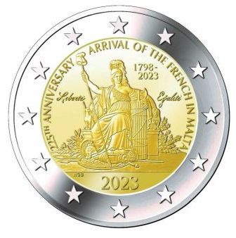 Malta 2€ 2023 - Napoleon und die Franzosen - Edelmetalle Koitz GnbR