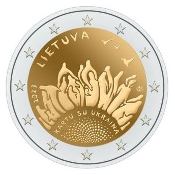 Litauen 2€ 2023 - Gemeinsam mit der Ukraine