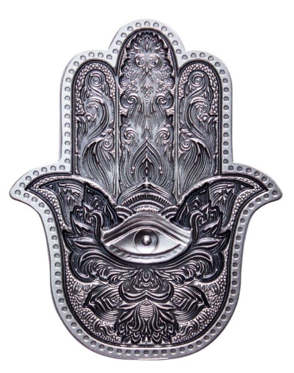 Südkorea - 2oz Hamsa Hand of Fatima 2022 - Edelmetalle Koitz GnbR