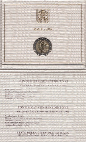 Vatikan 2€ 2009 - Astronomie - Edelmetalle Koitz GnbR