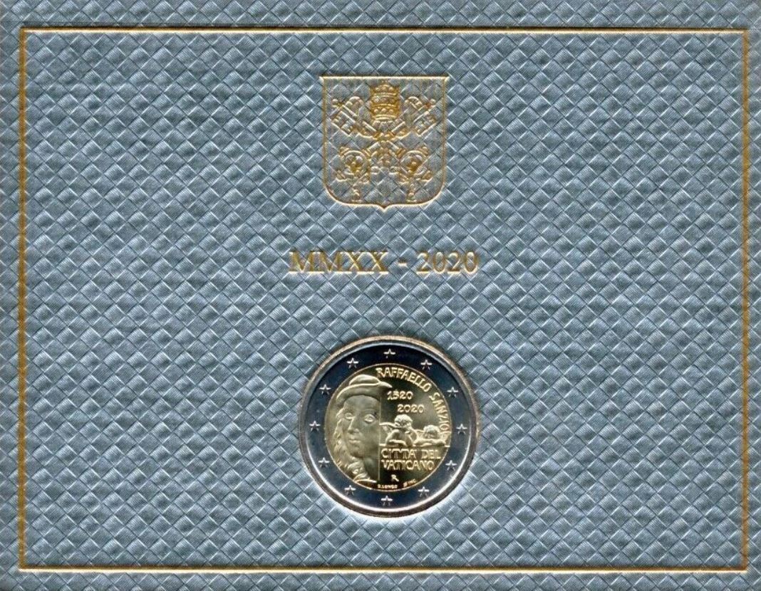 Vatikan 2€ 2020 - Todestag Raphael Sanzio - Edelmetalle Koitz GnbR