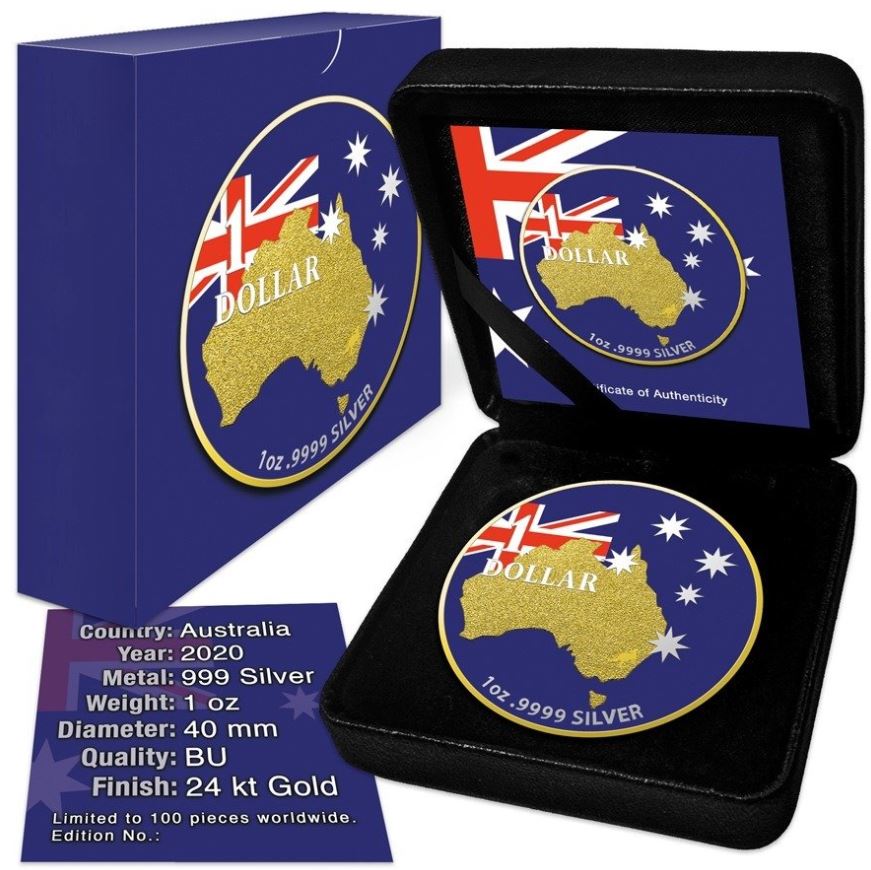 Australien - Beneath 2020 blue / gilded - Edelmetalle Koitz GnbR