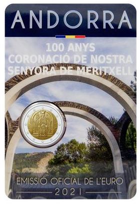 Andorra 2€ 2021 - Frau von Meritxell 2021