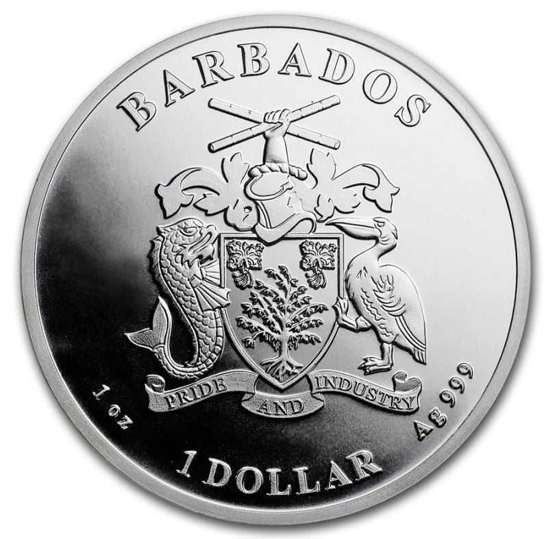 Barbados - Karibischer Oktopus 2023 - Edelmetalle Koitz GnbR