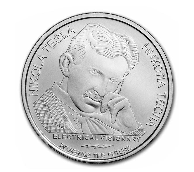 Serbien - Nikola Tesla Spule 2023 - Edelmetalle Koitz GnbR