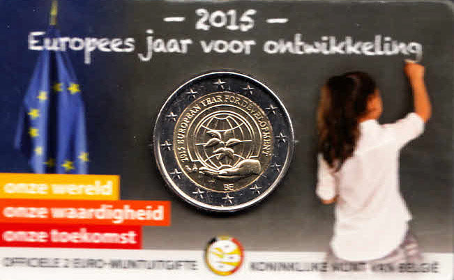 Belgien 2€ 2015 - Jahr für Entwicklung CC Niederlande - Edelmetalle Koitz GnbR