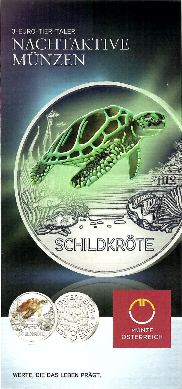 Tiertaler Schildkröte 2019 Folder - Edelmetalle Koitz GnbR