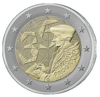 Litauen 2€ 2022 - Erasmus Programm - Edelmetalle Koitz GnbR