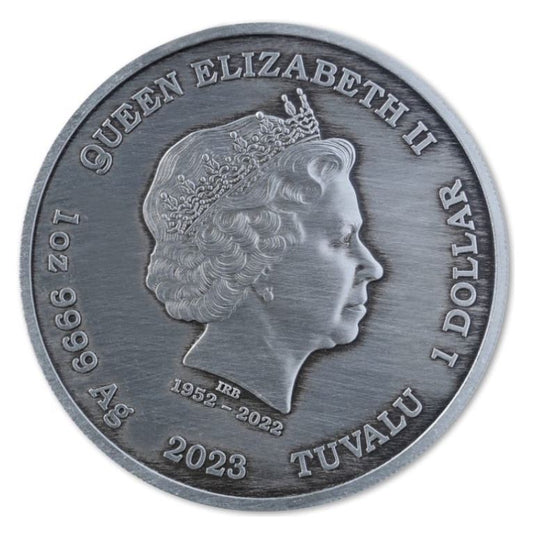 Tuvalu - Gott Ares Antik Finish 2023 - Edelmetalle Koitz GnbR