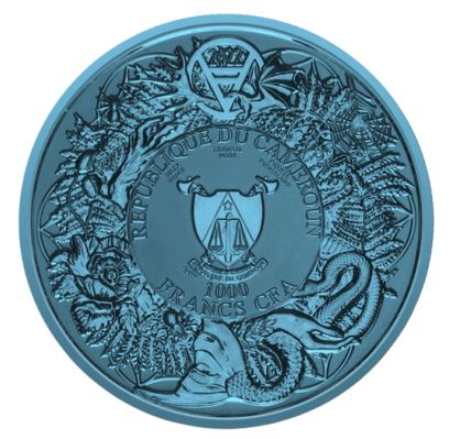 Kamerun - 2oz Rusalka Space Blue 2022 - Edelmetalle Koitz GnbR
