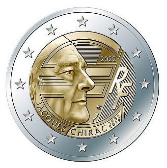 Frankreich 2€ 2022 - Jaques Chirac