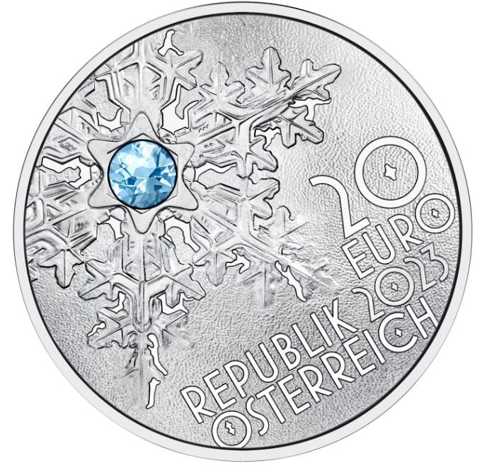 Österreich 20€ PP - Die Schneeflocke 2023 PP - Edelmetalle Koitz GnbR