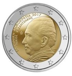 Griechenland 2€ 2017 - Nikos Kazantzakis - Edelmetalle Koitz GnbR