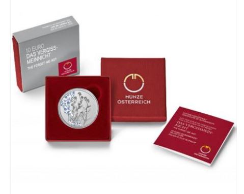Österreich 10€ PP - Vergissmeinnicht 2023 - Edelmetalle Koitz GnbR