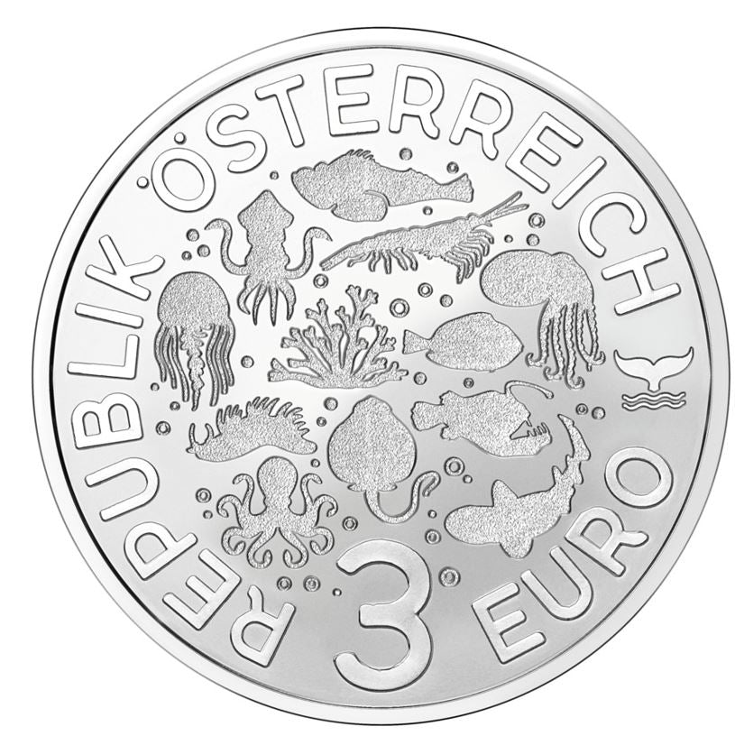 3€ Ozeantaler - #5 Steinkoralle 2023 - Edelmetalle Koitz GnbR