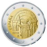 Spanien 2€ 2018 - Santiago de Compostela - Edelmetalle Koitz GnbR