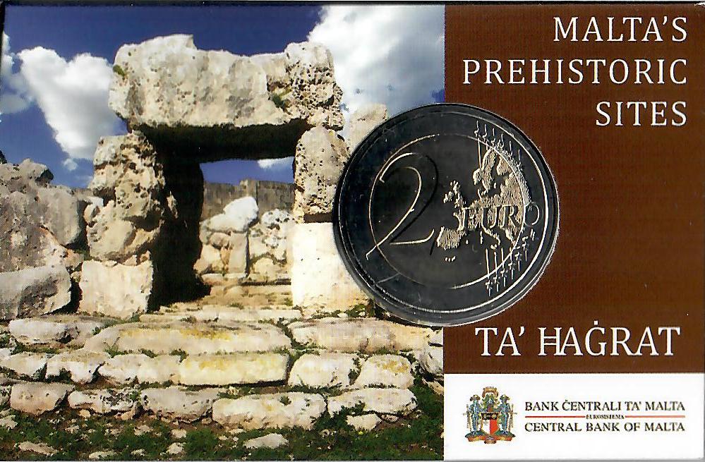 Malta 2€ 2019 - Kulturelles Erbe Ta' Hagrat CC - Edelmetalle Koitz GnbR