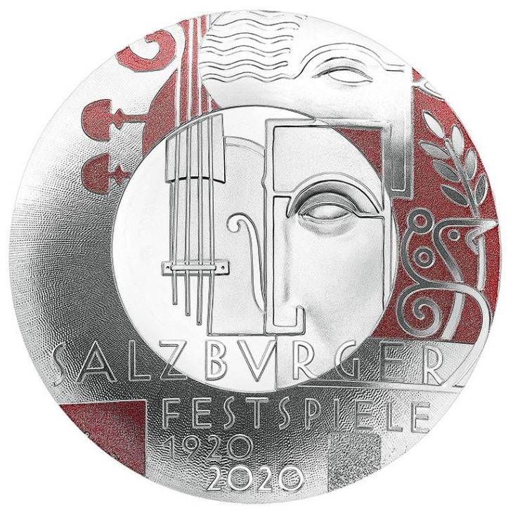 Österreich 20€ PP - Salzburger Festspiele 2020 - Edelmetalle Koitz GnbR