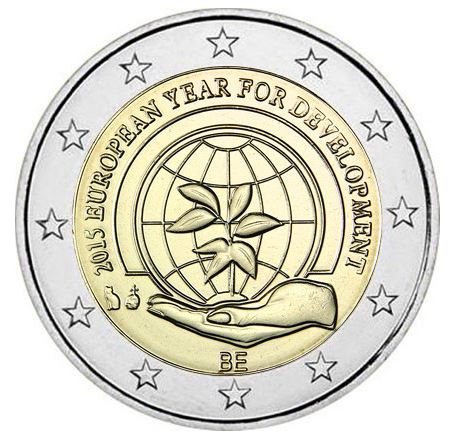 Belgien 2€ 2015 - Jahr für Entwicklung CC Niederlande - Edelmetalle Koitz GnbR