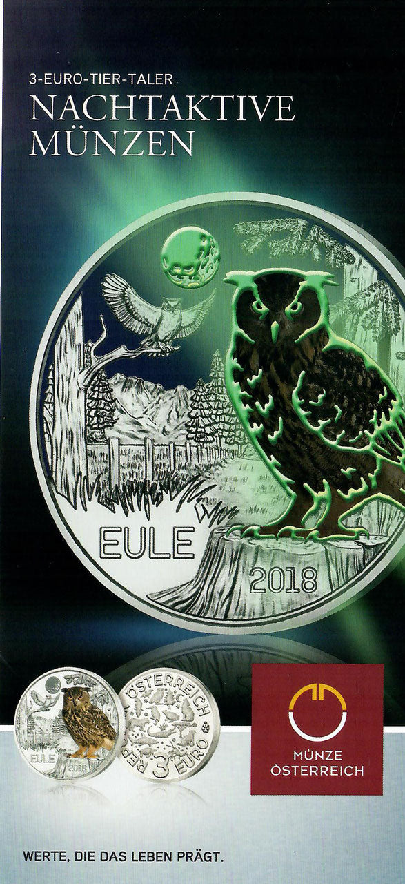Tiertaler Eule 2018 Folder - Edelmetalle Koitz GnbR