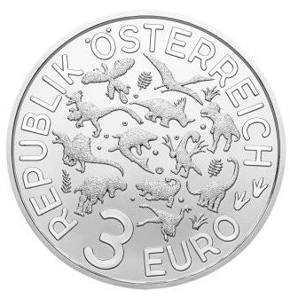 3€ Dinotaler 2020 - Mosasaurus #2 - Edelmetalle Koitz GnbR