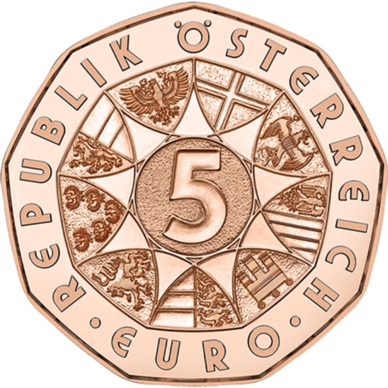 5 Euro Kupfer Neujahrsmünze Spring ins Glück 2026